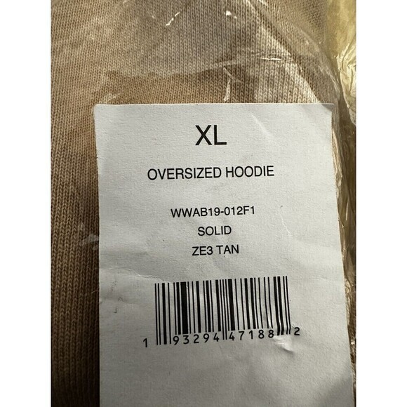 WeWoreWhat Oversized Hoodie Tan XL NWT - Picture 4 of 4